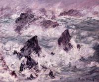 Monet, Claude Oscar - Storm at Belle-Ile